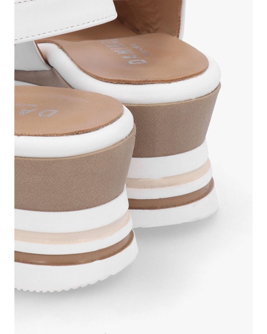 Daniel Natural Canna Peep Toe Wedge Sandals
