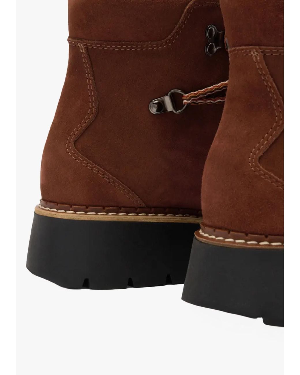 Russell & Bromley Brown Bowston Rust Suede Hiker Boots
