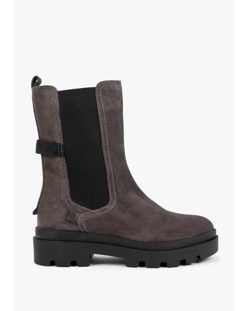 Fly London Black Judy Tall Chelsea Boots
