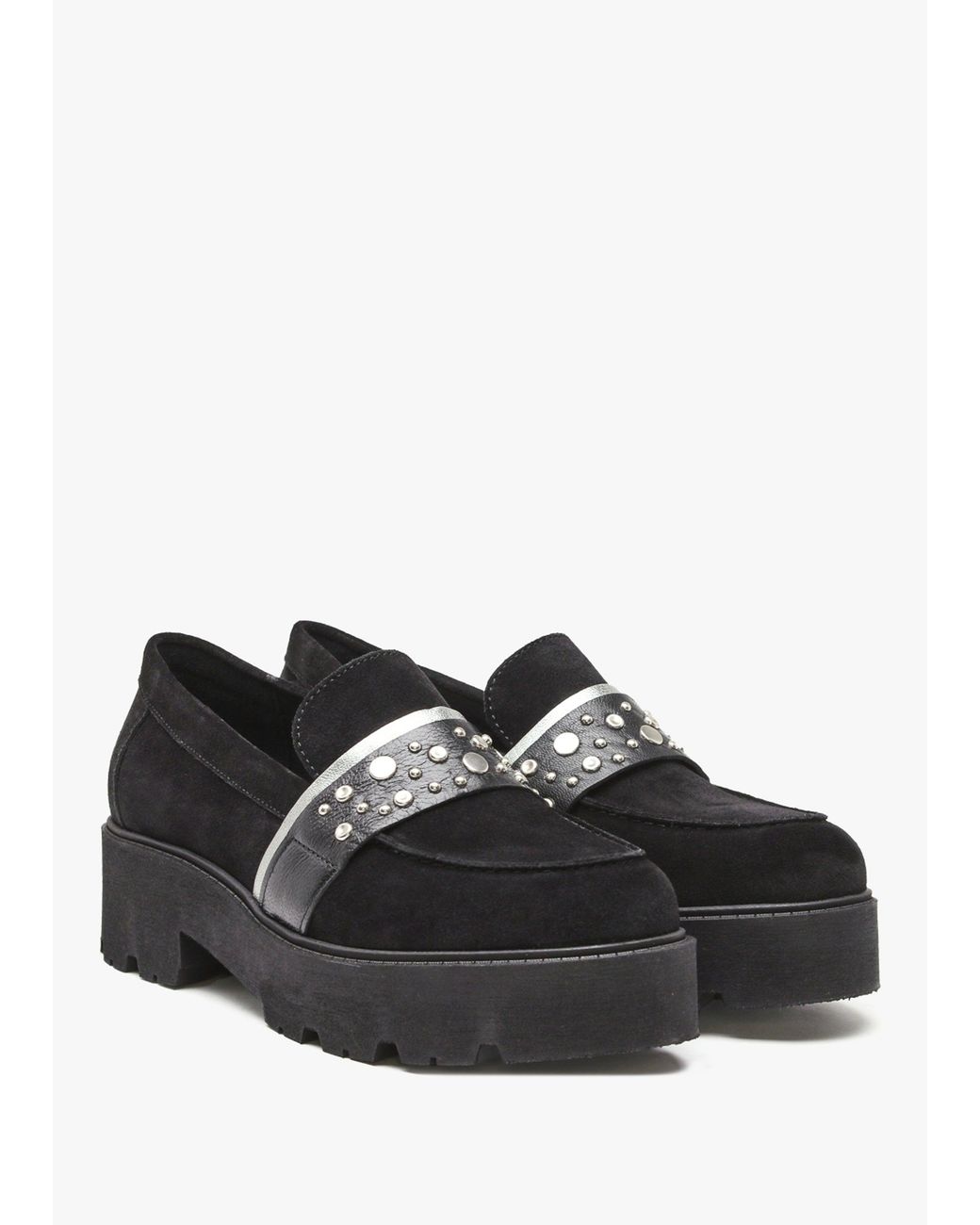 Daniel Black Tia Embellished Chunky Loafers