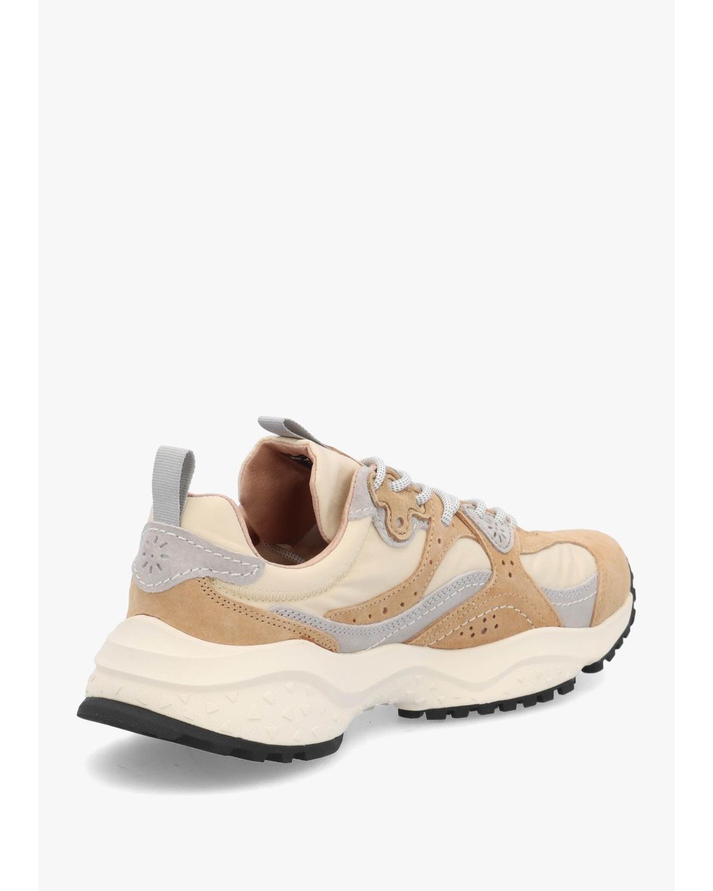 Flower Mountain Natural Wave Uni Cream Light Nylon & Suede Trainers