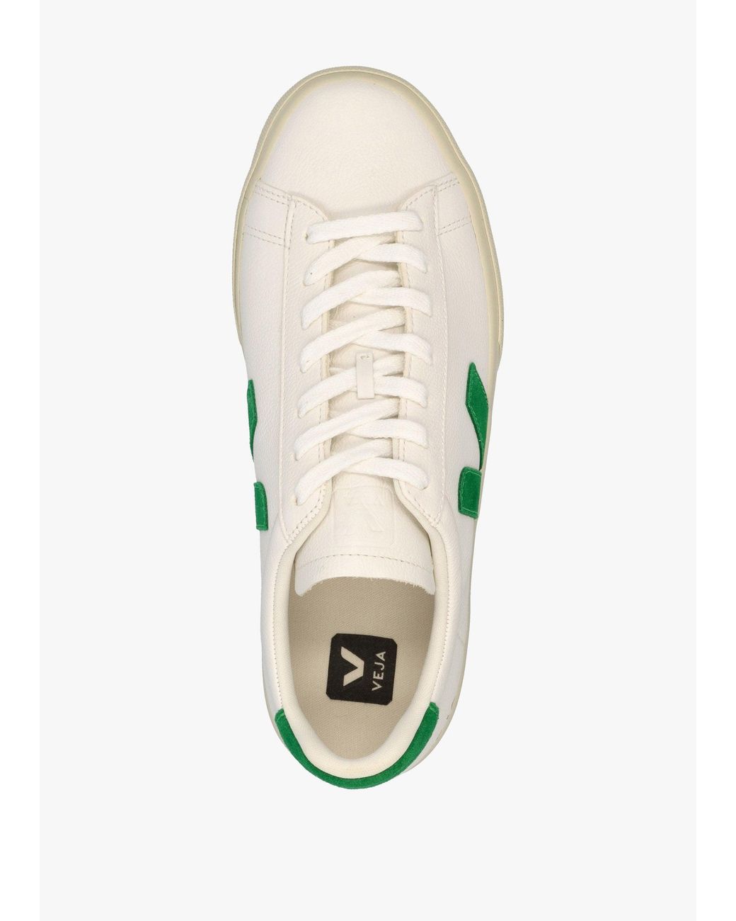 Veja Green Campo Chromefree Leather Extra Emeraude Trainers