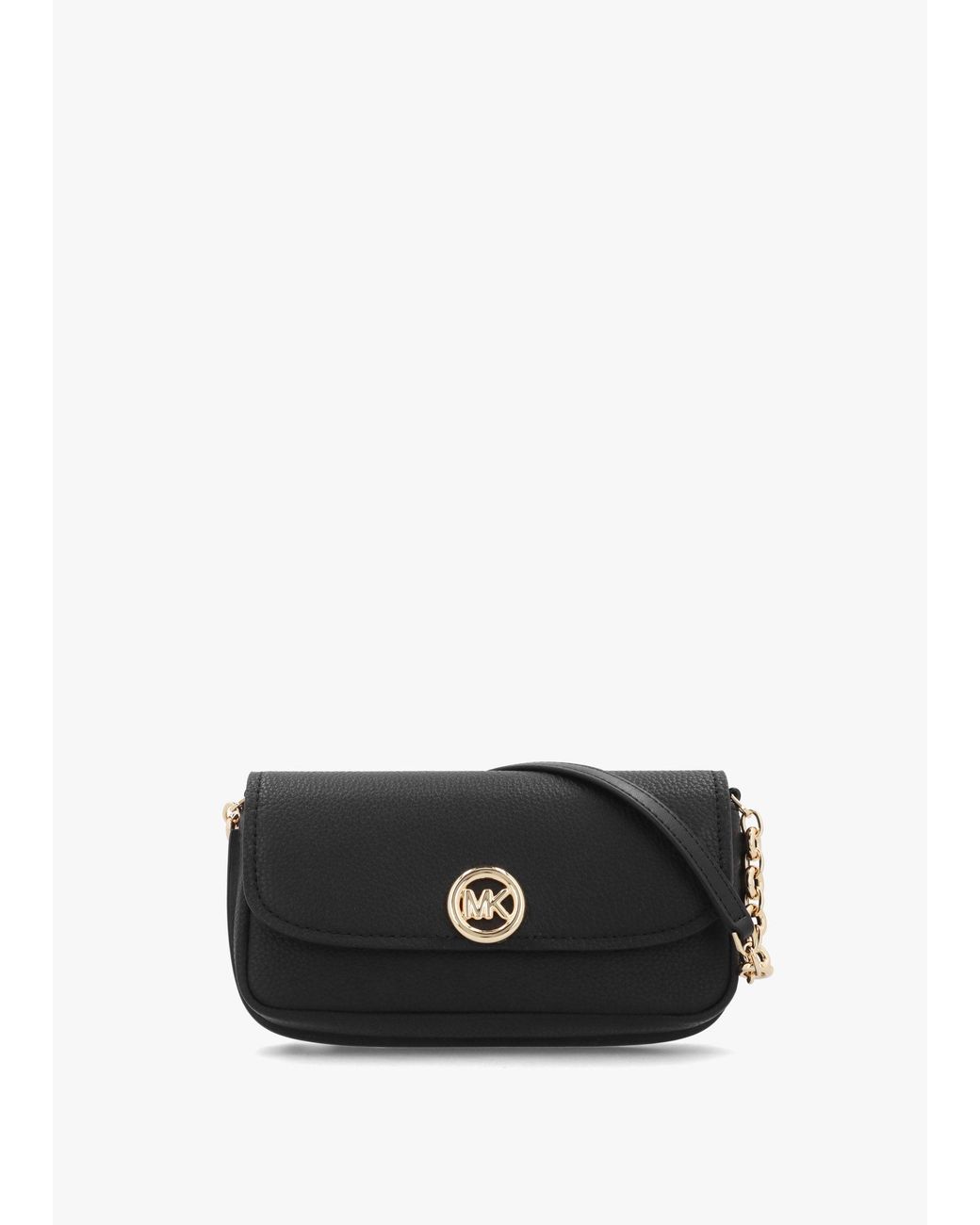 Michael Kors Black Nolita Small Pebbled Leather Cross-Body Bag