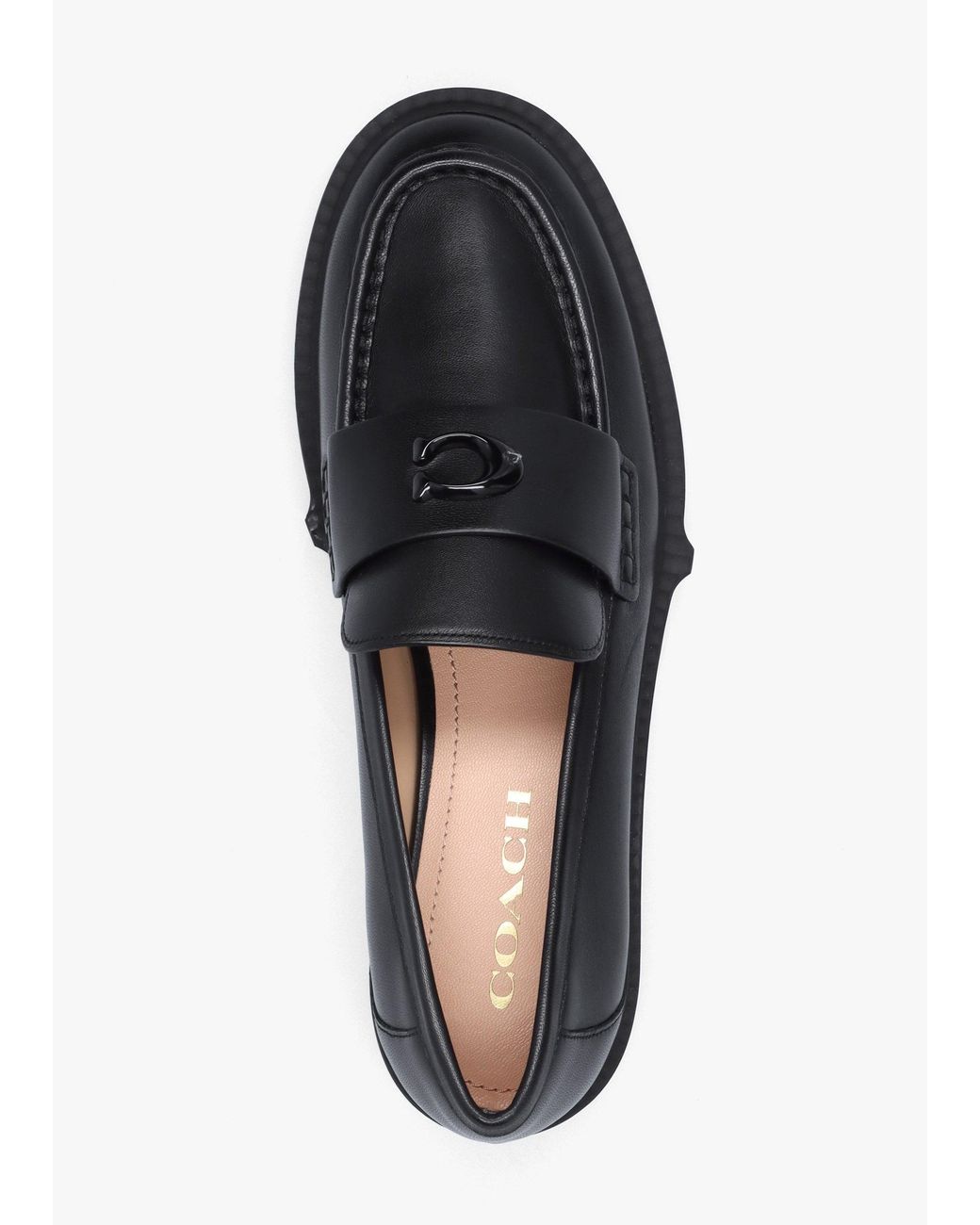 COACH Black Leah Chunky Loafers