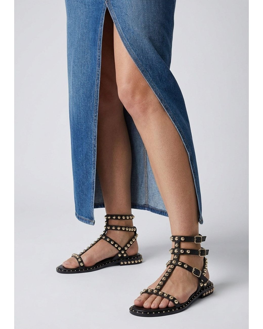 Daniel White Eternal Studded Gladiator Sandals