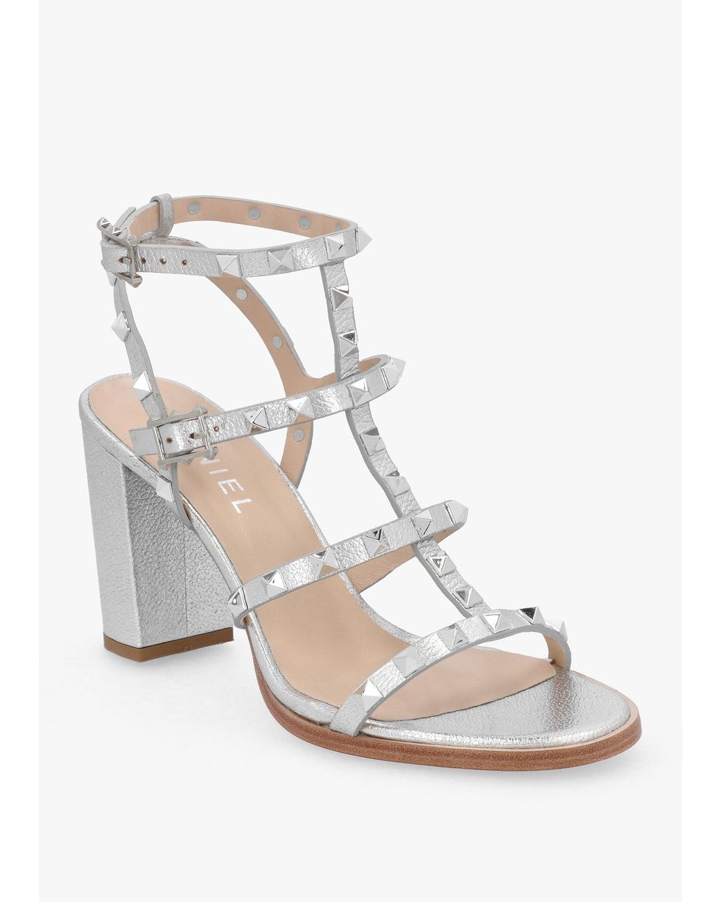 Daniel White Pitter Studded Block Heeled Sandals