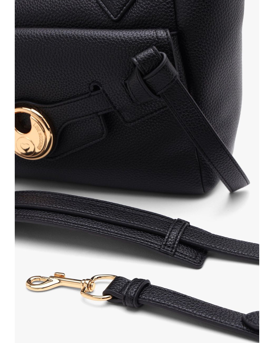 Love Moschino Blue Padlock Tote Bag