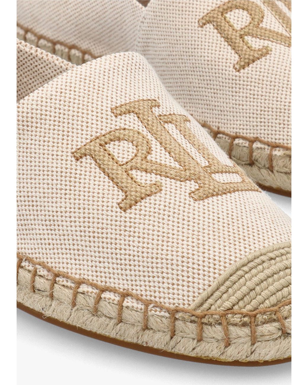Ralph Lauren Cameryn Ii Natural Buff Canvas Espadrilles