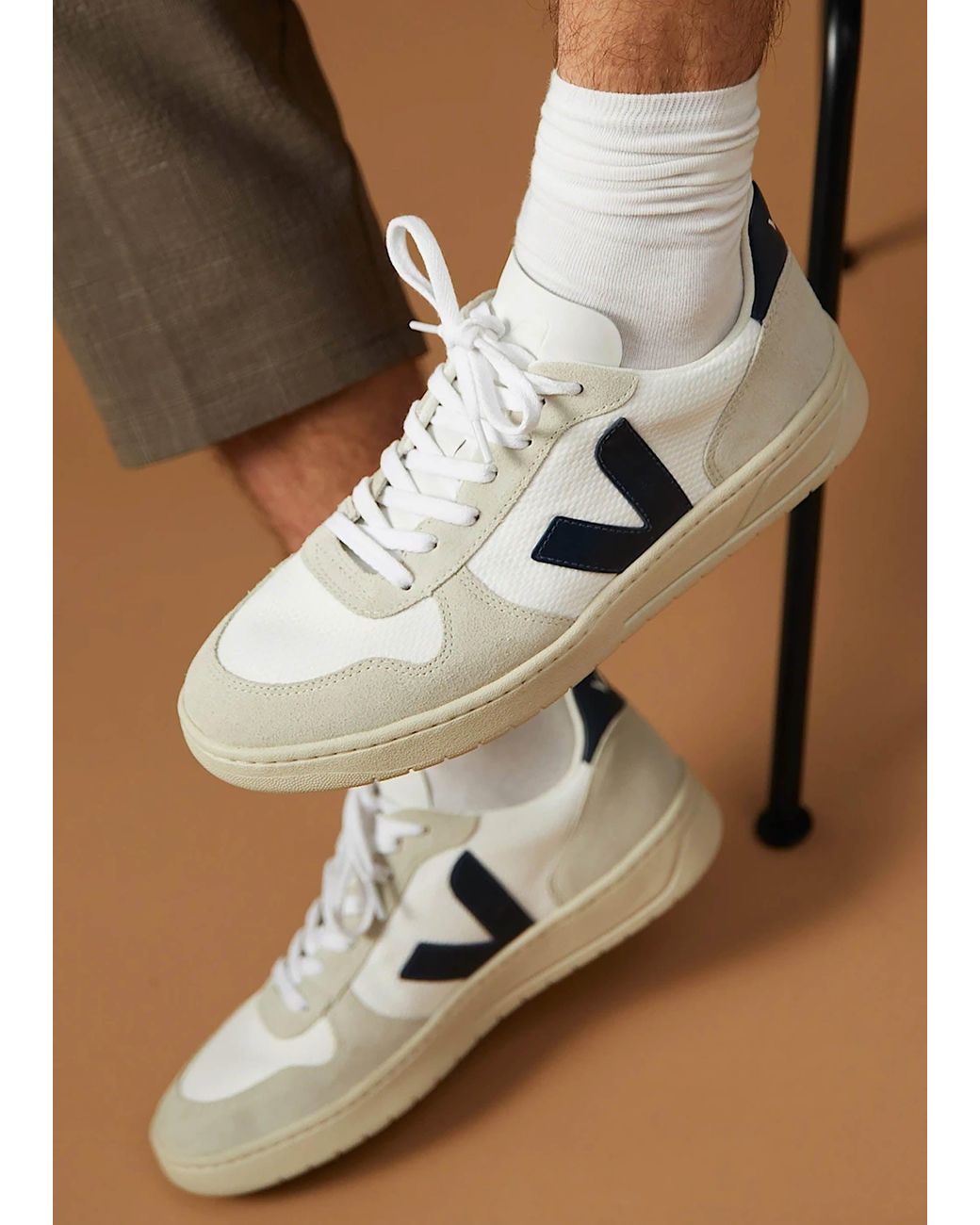 Veja White V-10 B-Mesh Nautico Trainers