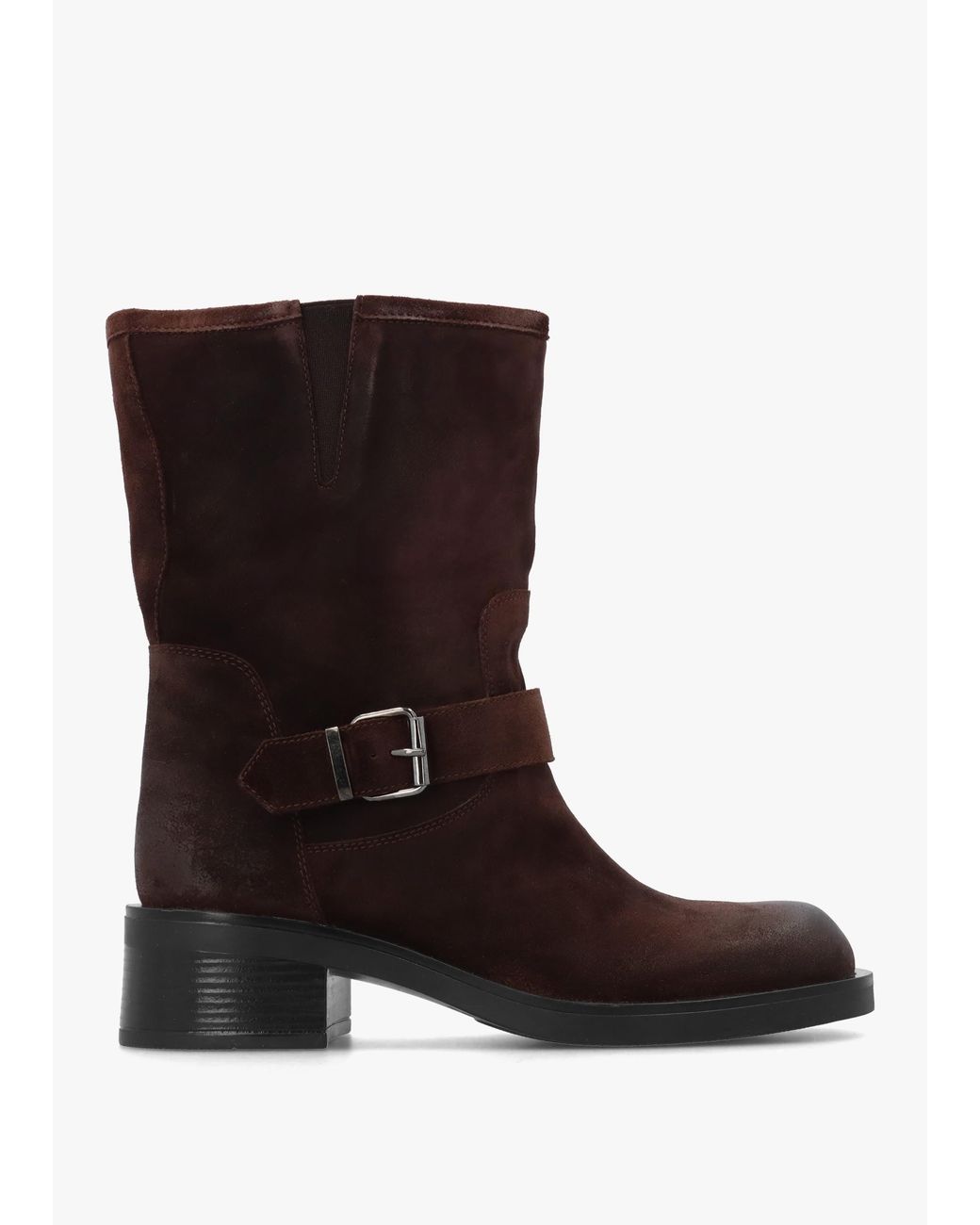 Daniel Black Naomi Buckle Biker Boots