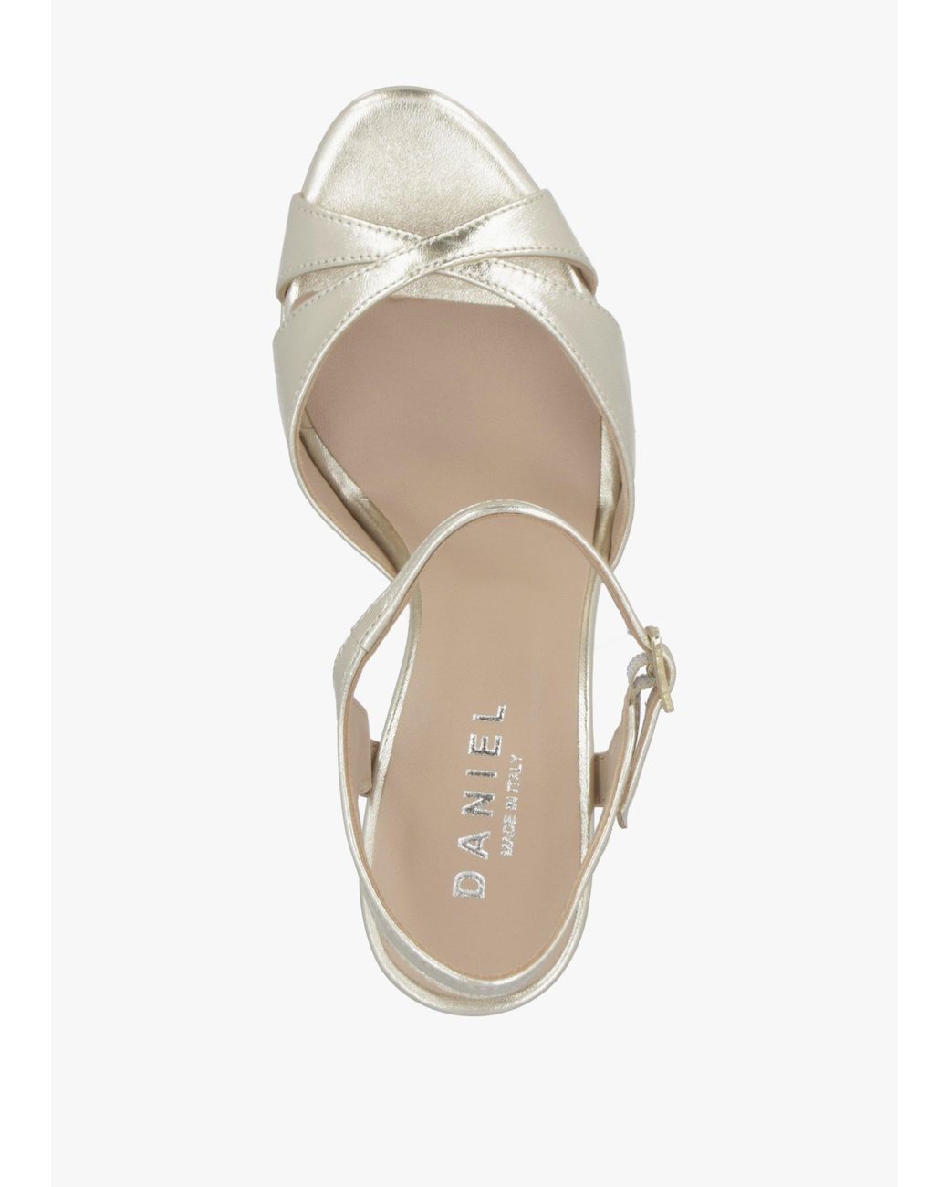 Daniel Metallic Avernew Platform Heeled Sandals