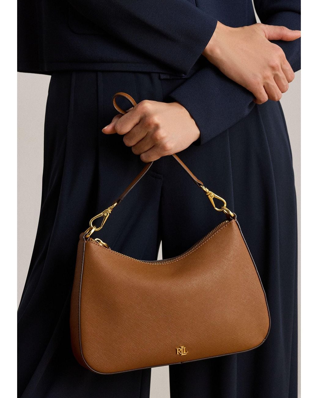 Ralph Lauren Brown Danni 26 Lauren Shoulder Bag