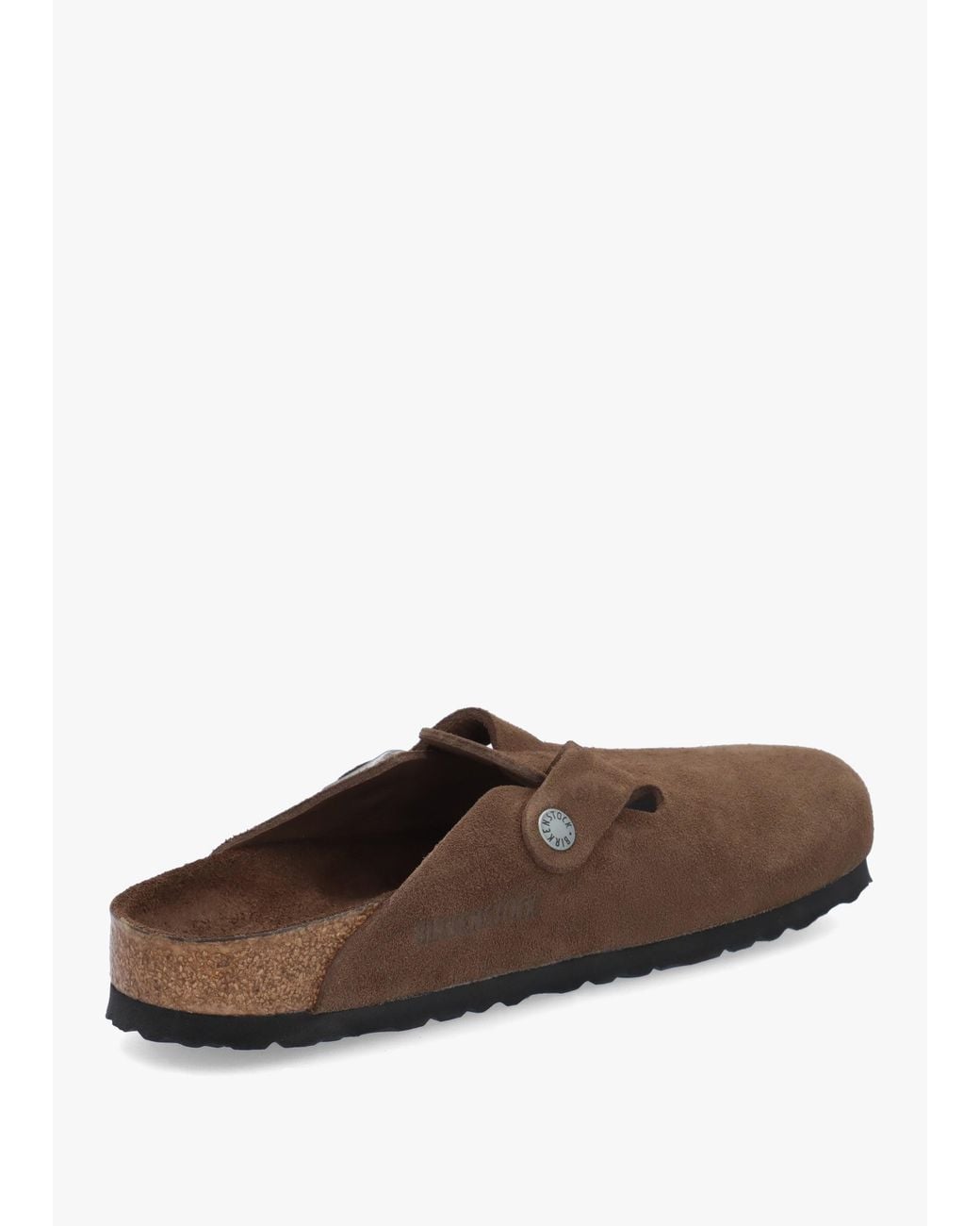 Birkenstock Brown Boston Carafe Tonal Footbed Suede Clogs