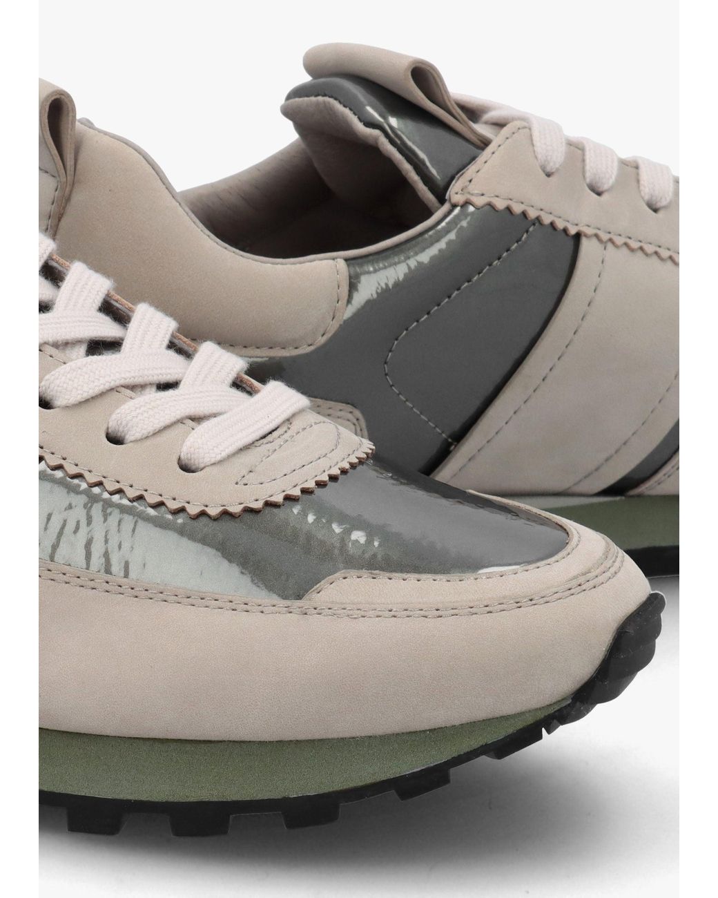 Daniel White Aimie Metallic Leather Runner Trainers