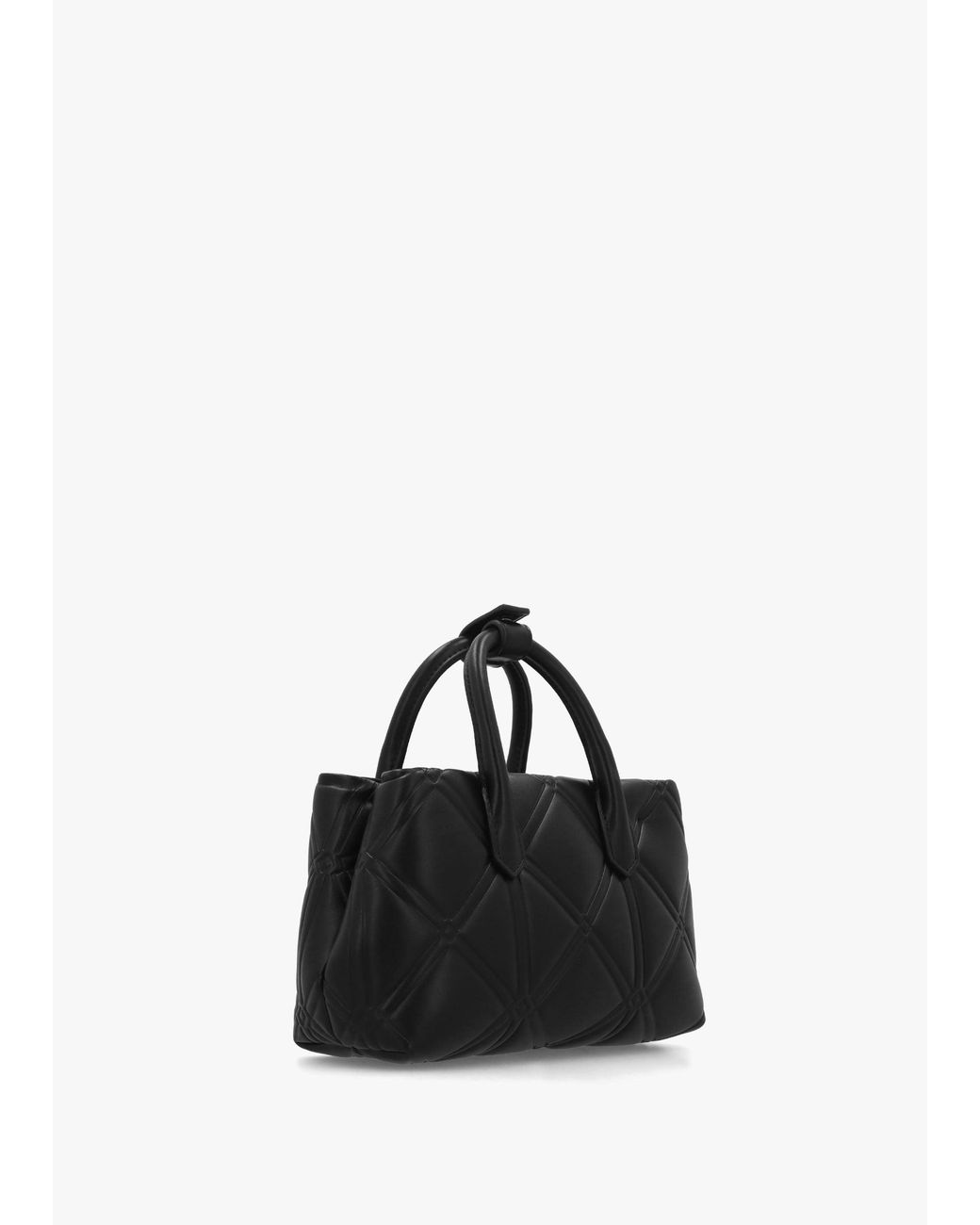 Emporio Armani Black Diamond Quilt Nero Mini Tote Bag