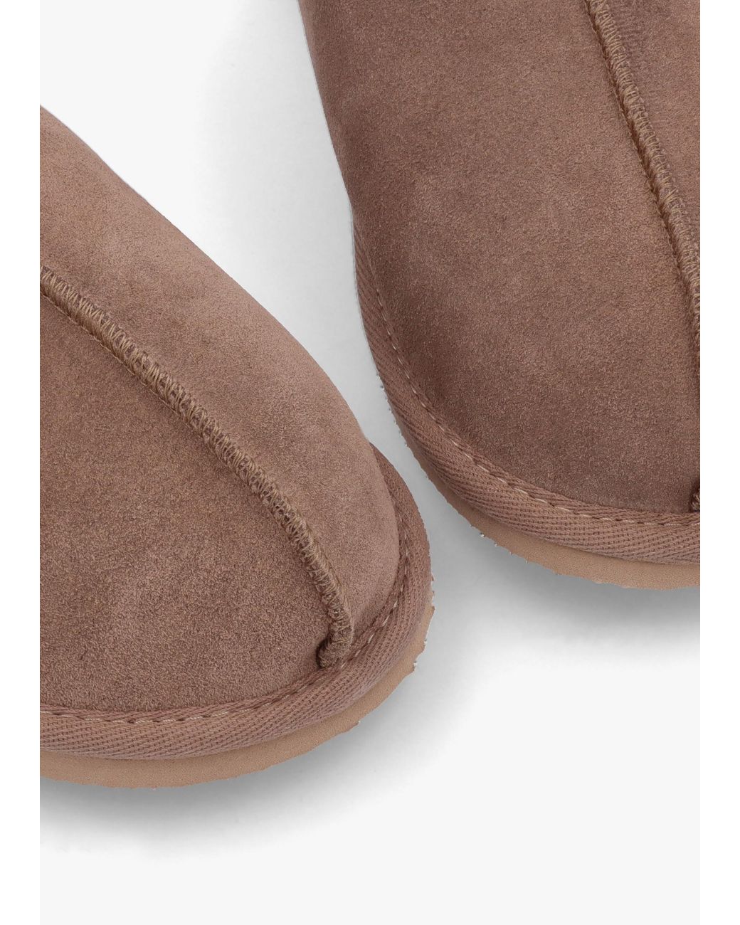 Daniel Brown Shutoff Taupe Shearling Slippers