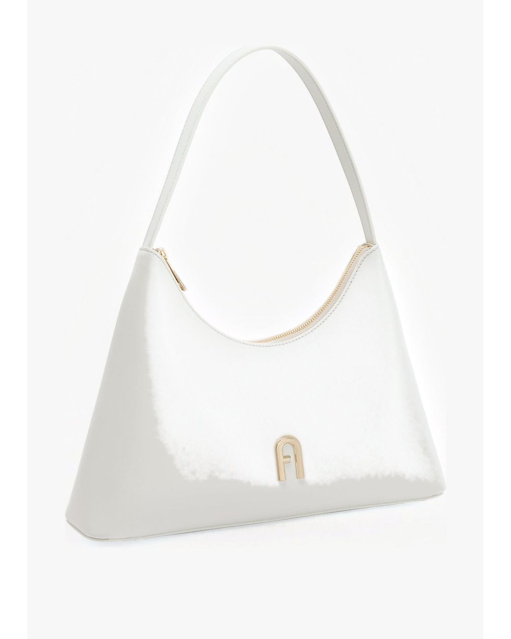 Furla White Diamante S Shoulder Bag