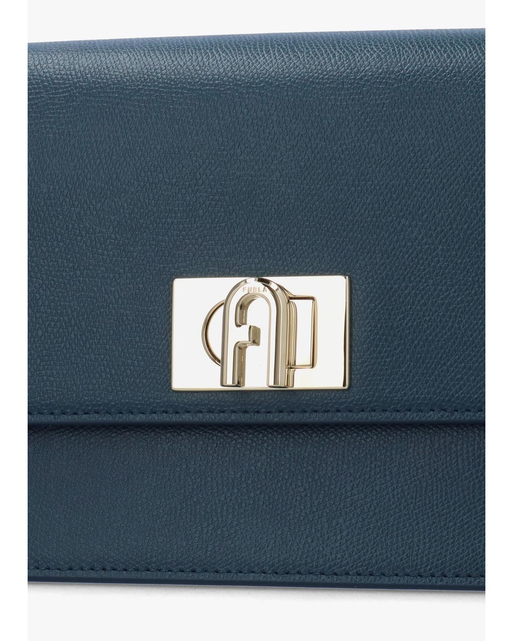 Furla Blue Small 1927 24 Leather Cross-Body Bag