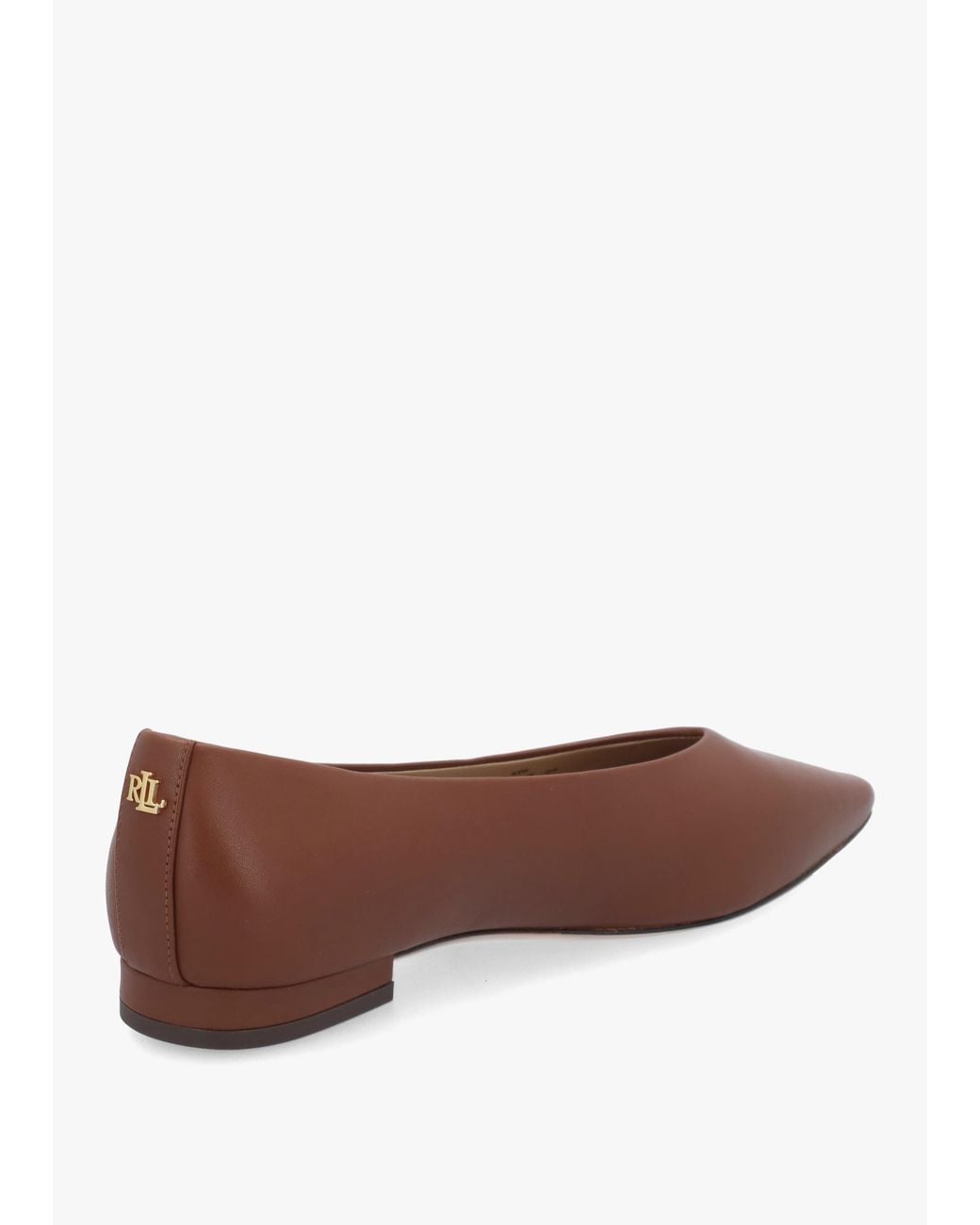 Ralph Lauren Brown Audri Lauren Ballerina Pumps