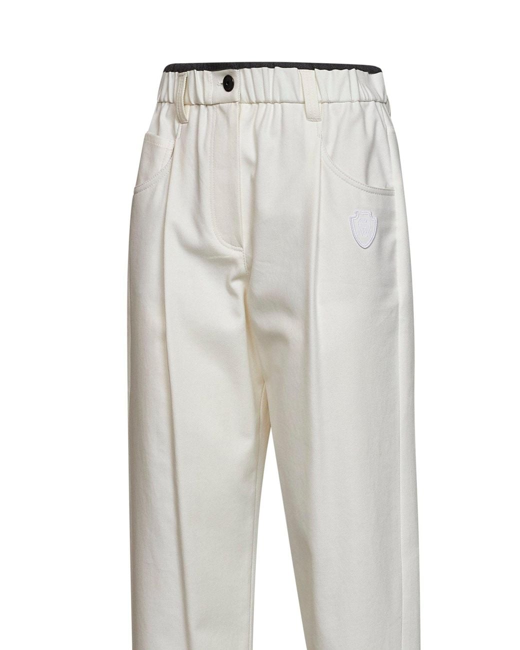 Brunello Cucinelli Gray Off- Stretch Twill Baggy Pull-On Trousers