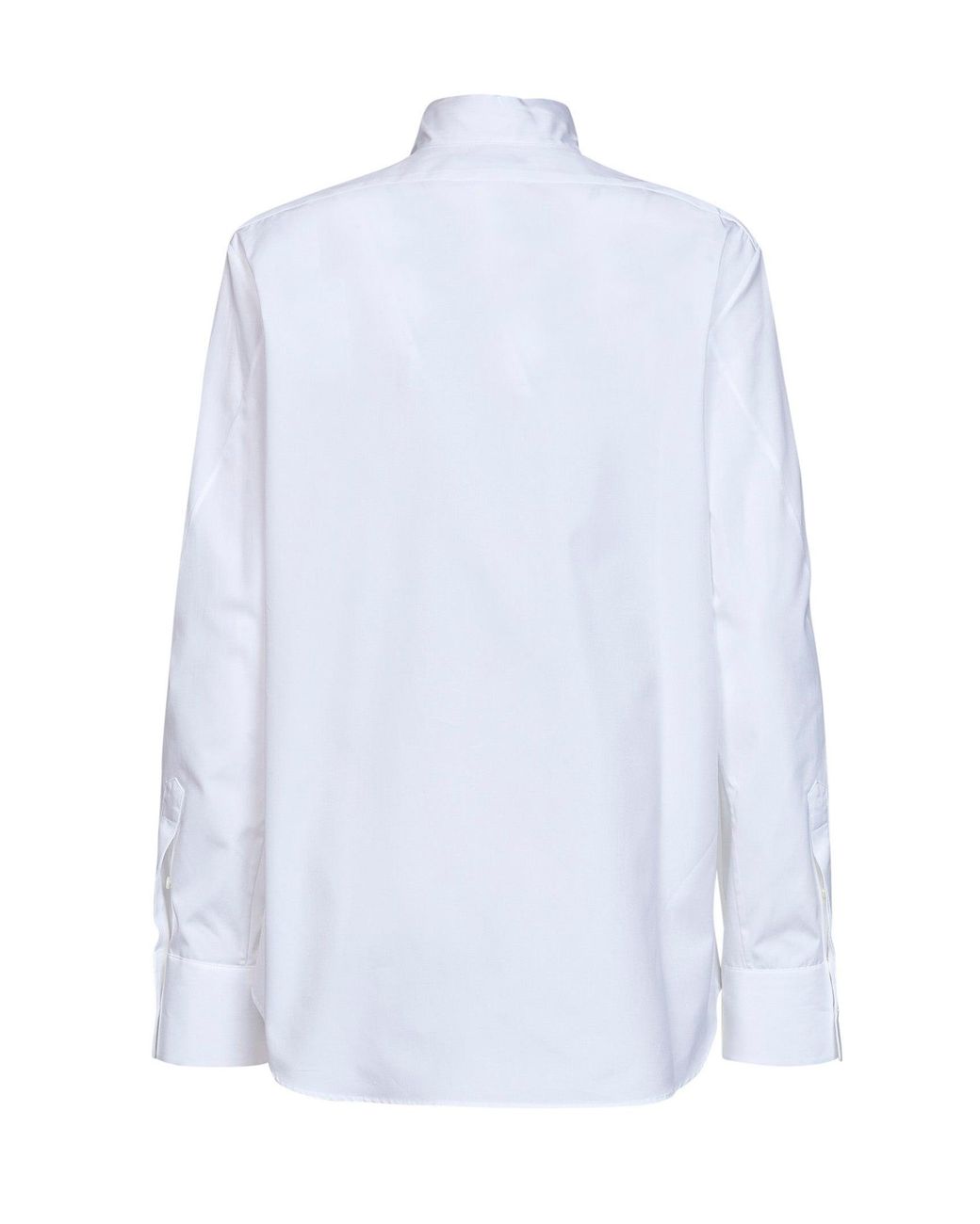 Givenchy White Poplin Cocoon Bow Shirt