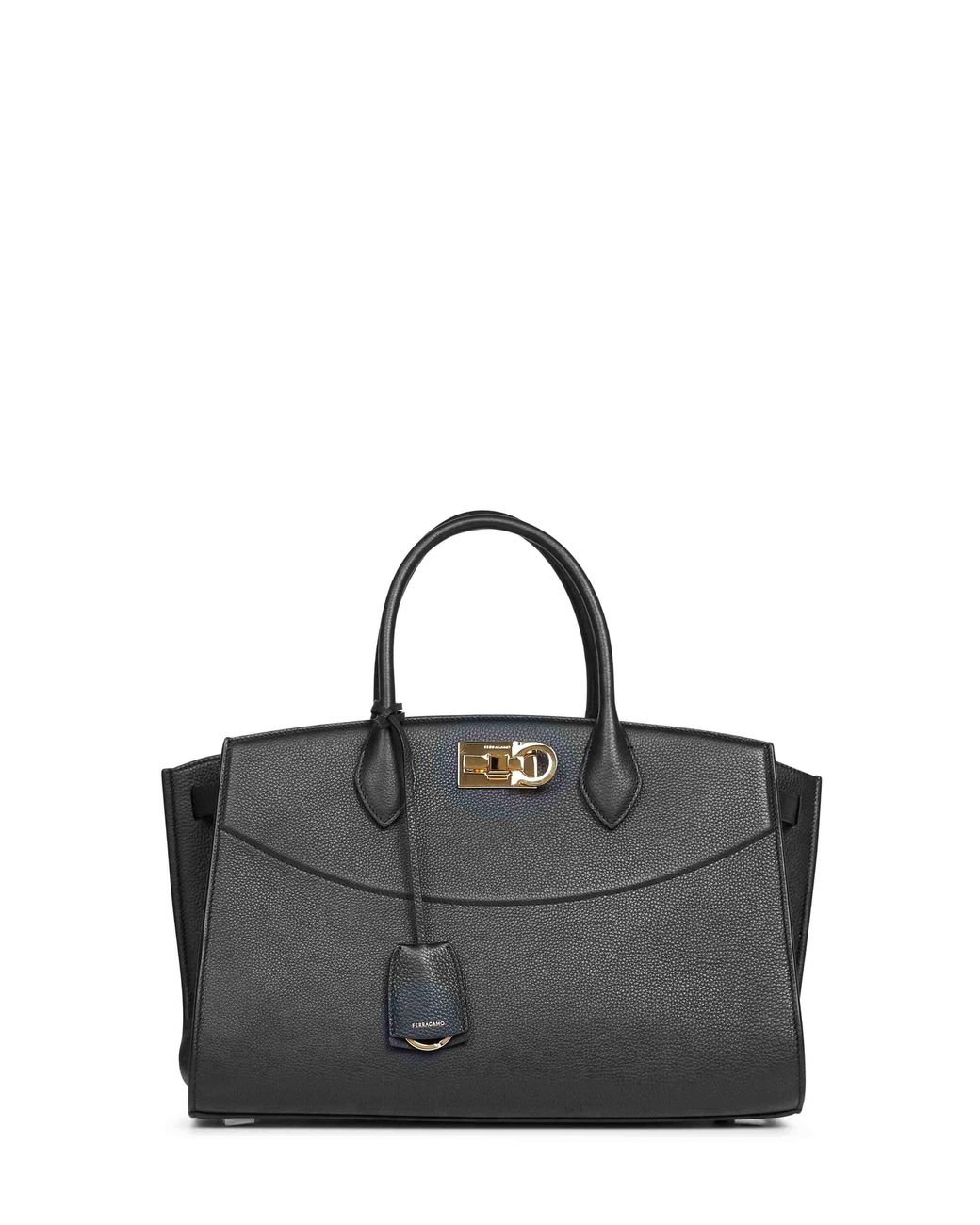 Ferragamo Black New Studio Soft Bag (L) Handbag
