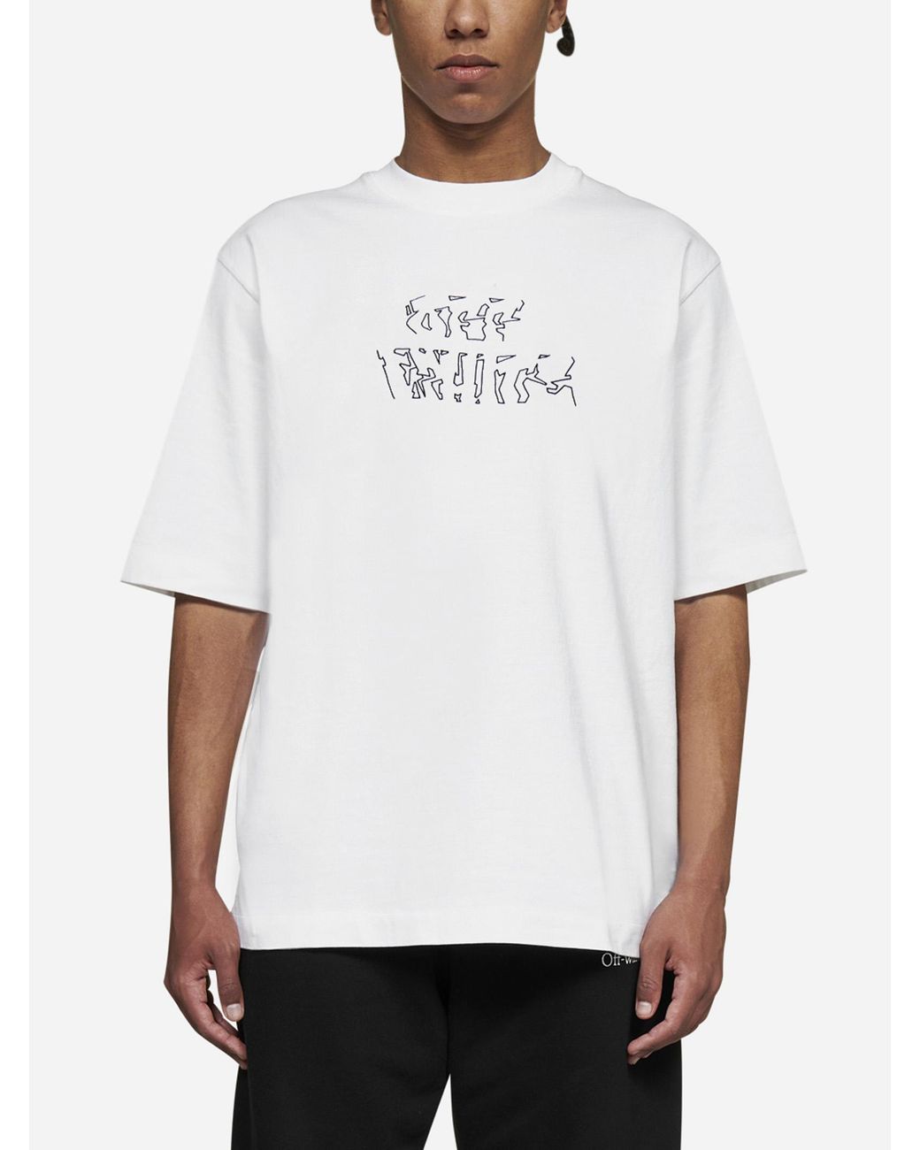 Off-White c/o Virgil Arrow Skate Cotton T-shirt White for Men Lyst UK