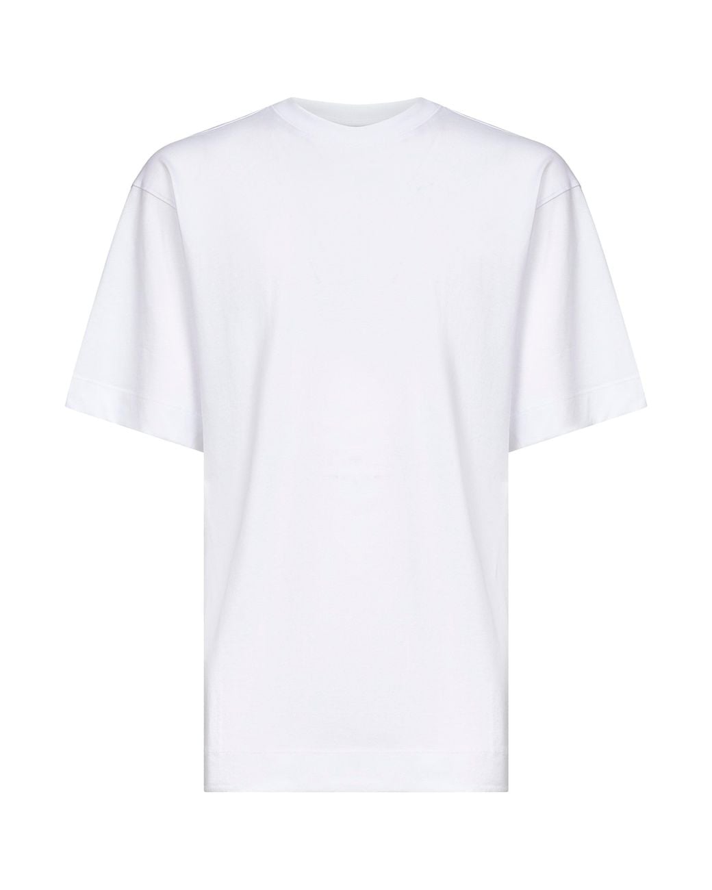 Dries Van Noten White Cotton Jersey Oversized T-Shirt for men