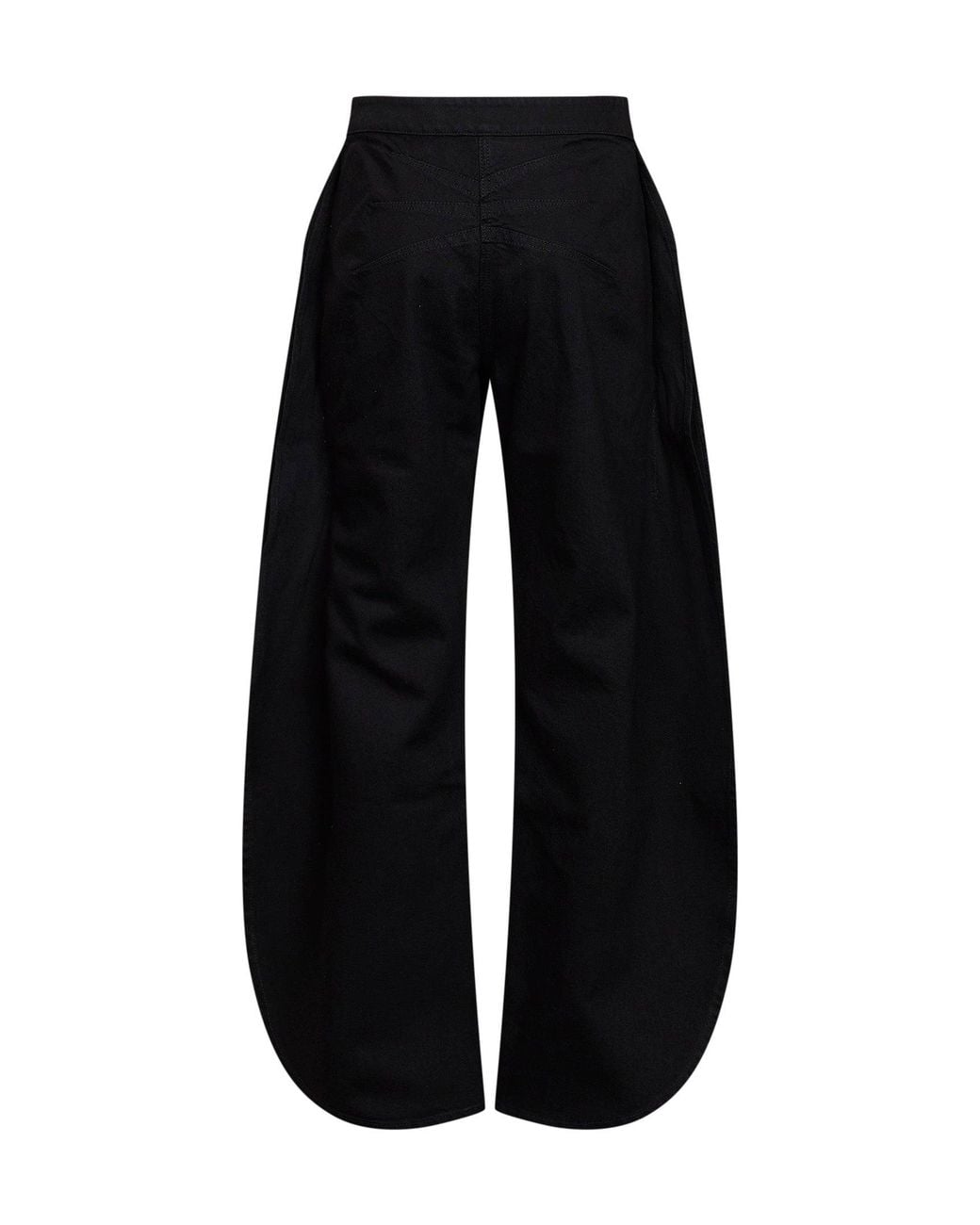 Alaïa Black Cotton Denim Petal Jeans