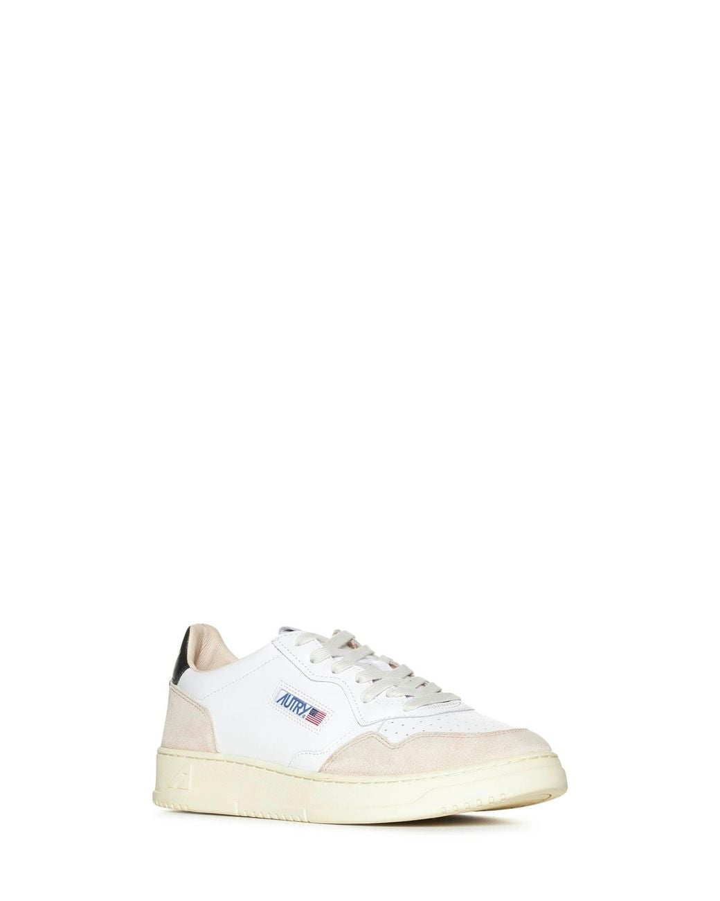 Autry White Leather And Suede Medalist Low Sneakers for men