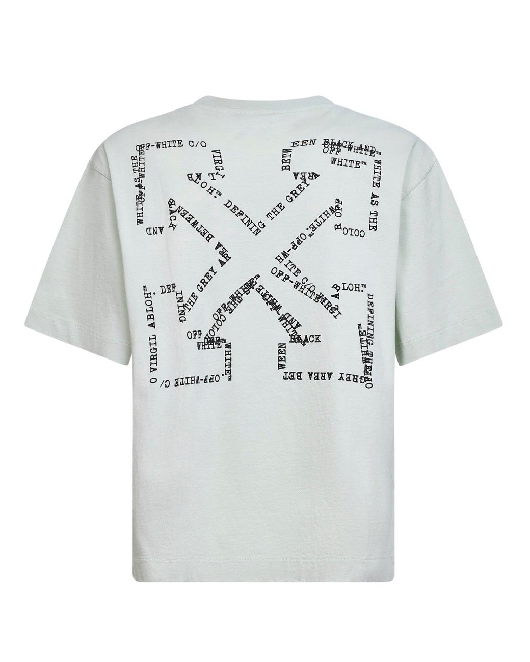 Off-White c/o Virgil Abloh White Mint Cotton Jersey Type Arrow Skate T-Shirt for men