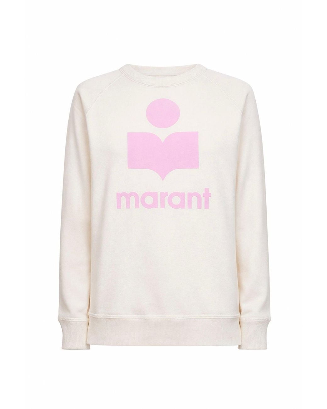 Isabel Marant White Ecru Cotton Logo Millyny Sweatshirt