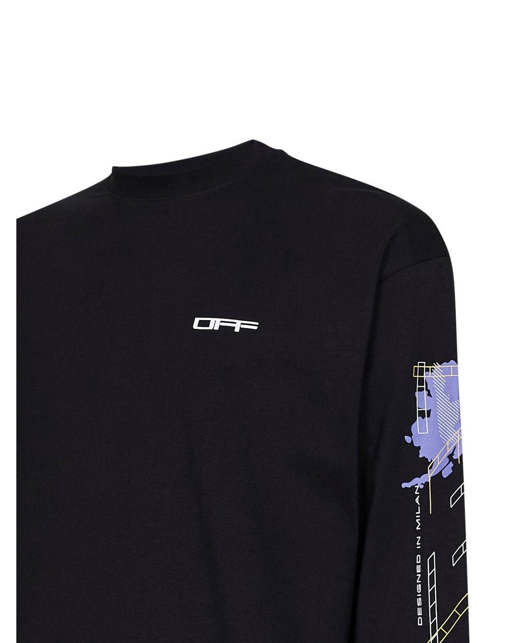 Off-White c/o Virgil Abloh Blue Off Jersey Archigeography Arrow Skate T-Shirt for men