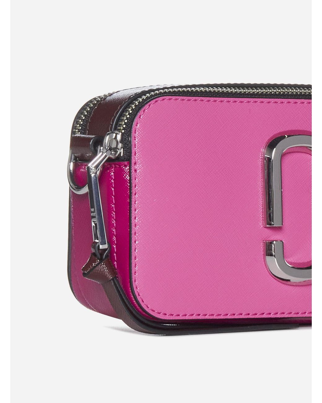 The Snapshot Leather Camera Bag in Pink - Marc Jacobs