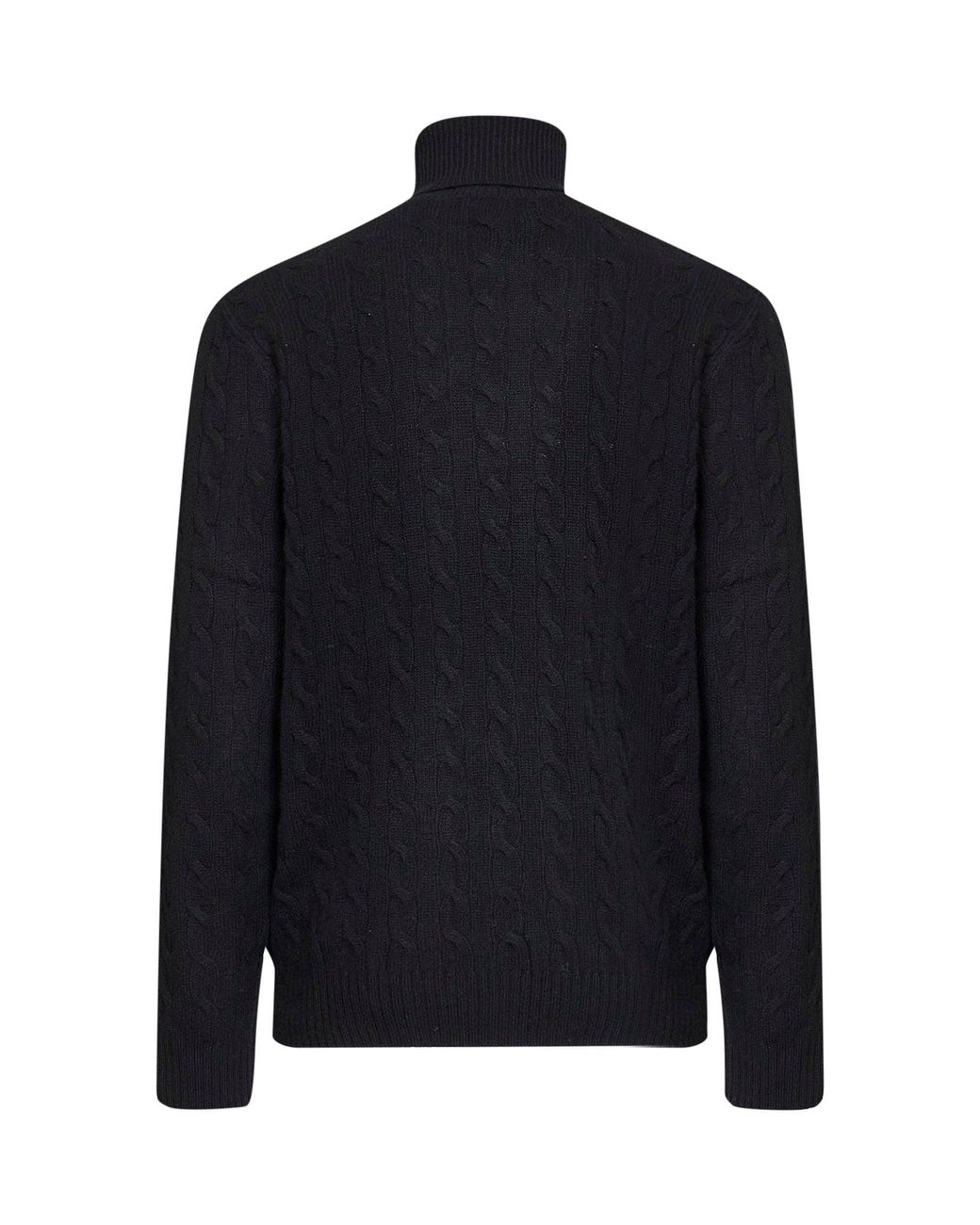 Polo Ralph Lauren Blue Cable-Knit Wool And Cashmere Turtleneck Sweater for men