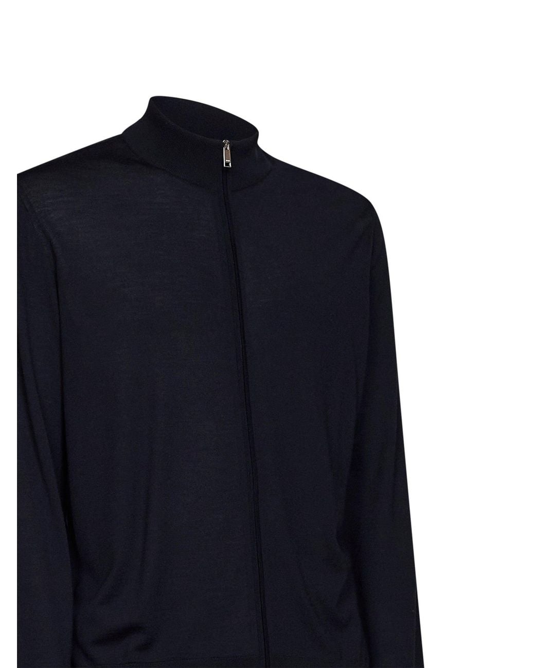 Zegna Blue Trofeo 15Milmil15 Wool Zip-Up Cardigan for men