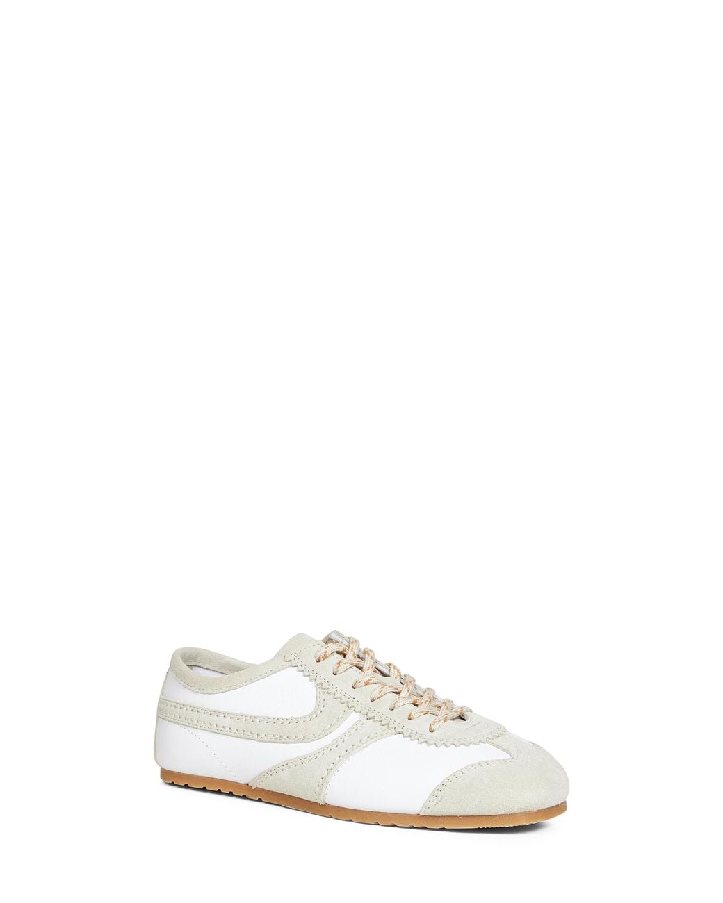 Dries Van Noten White Nappa Leather Sneakers