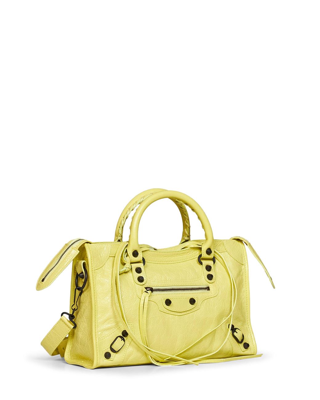 Balenciaga Yellow Lemonade Le City Small Handbag