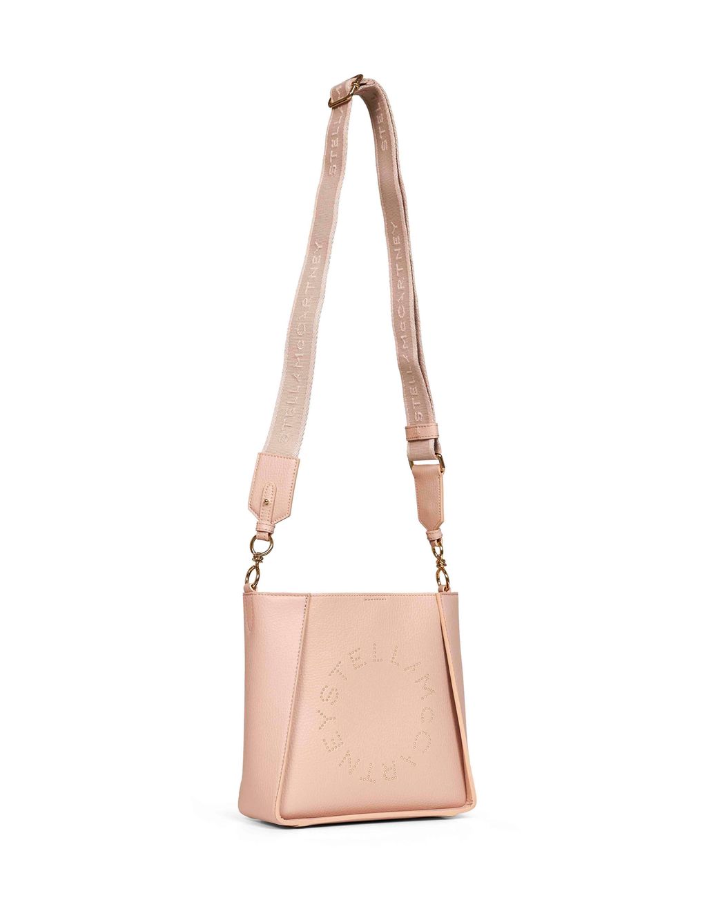 Stella McCartney Pink Blush Logo Square Crossbody Bag