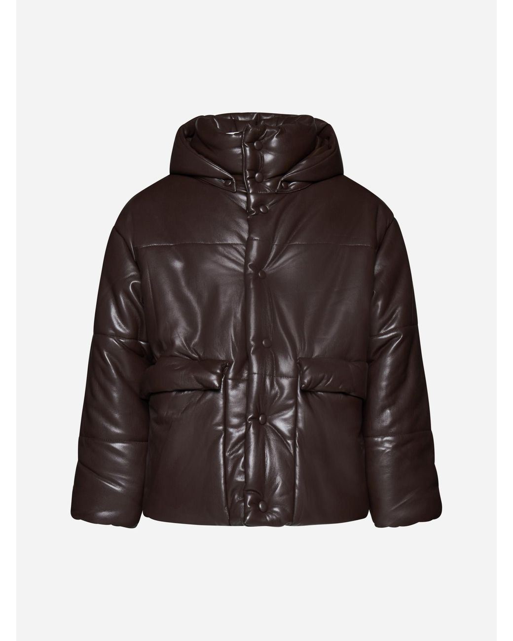 Nanushka vegan leather outlet puffer