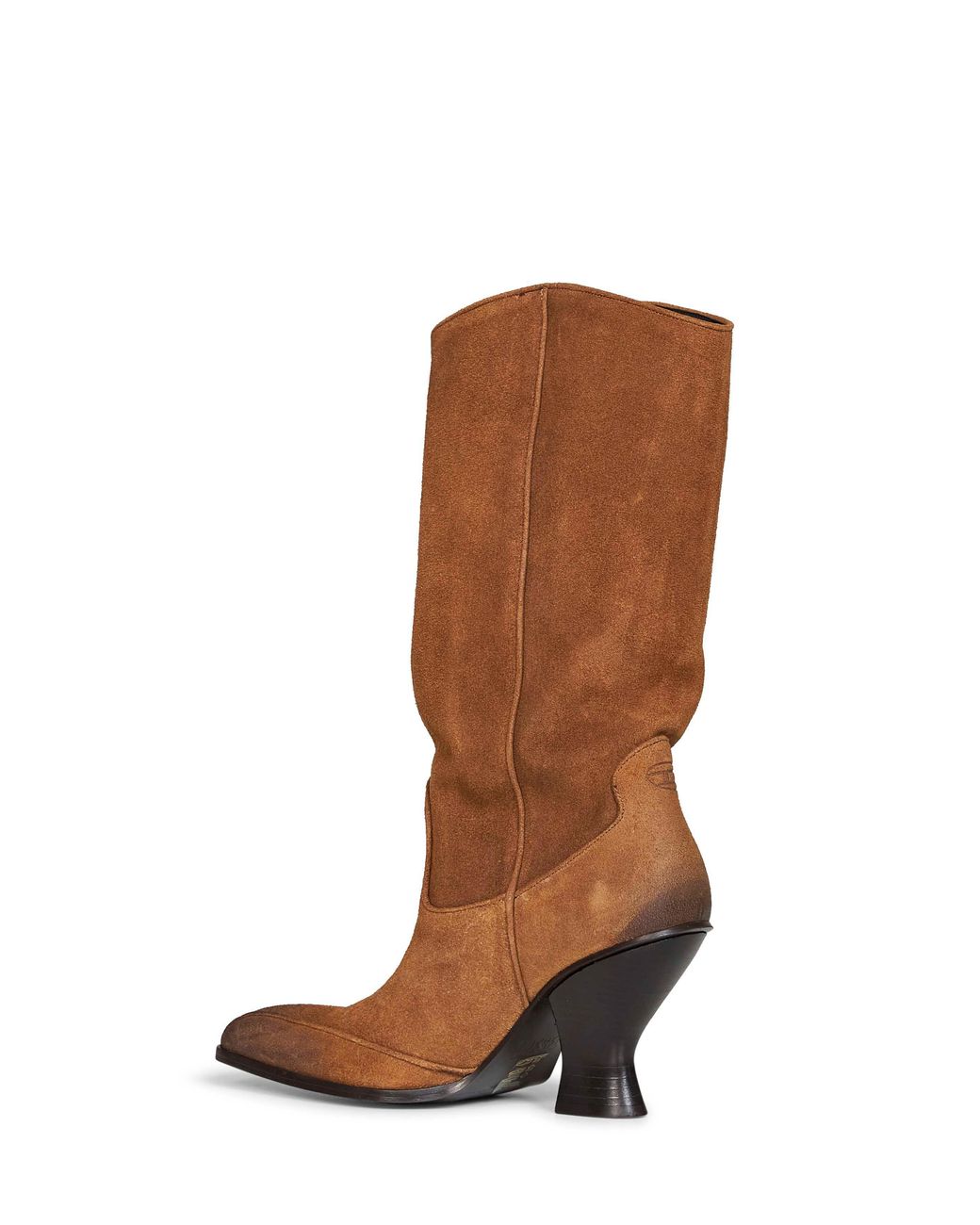 DIESEL Brown Suede D-Luffy-75-Tube Boots