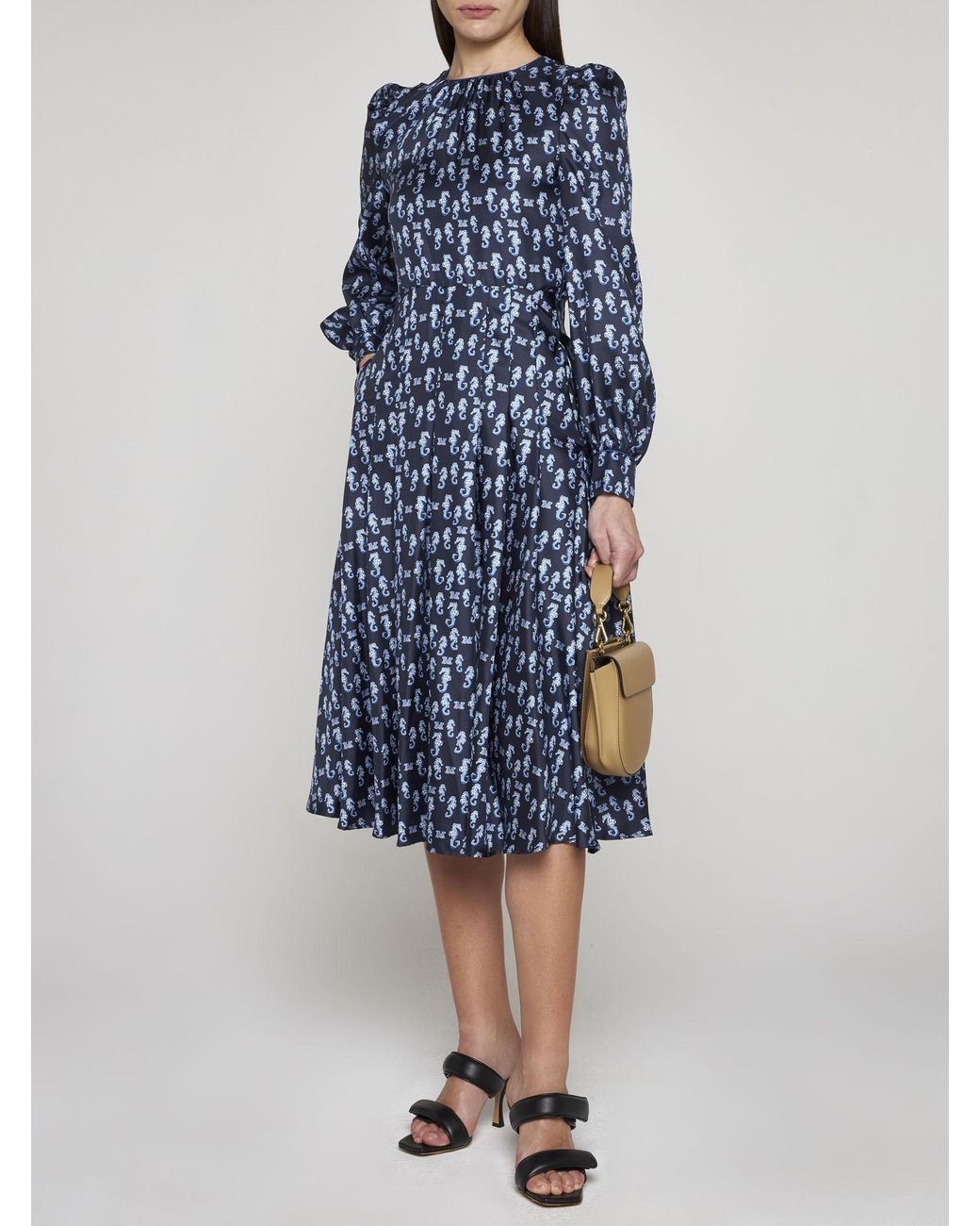 Max mara best sale navy blue dress