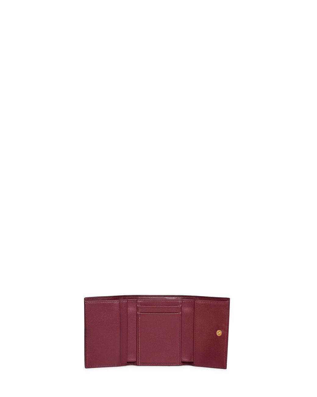 Dolce & Gabbana Purple Burgundy Plongé Calfskin Leather Wallet