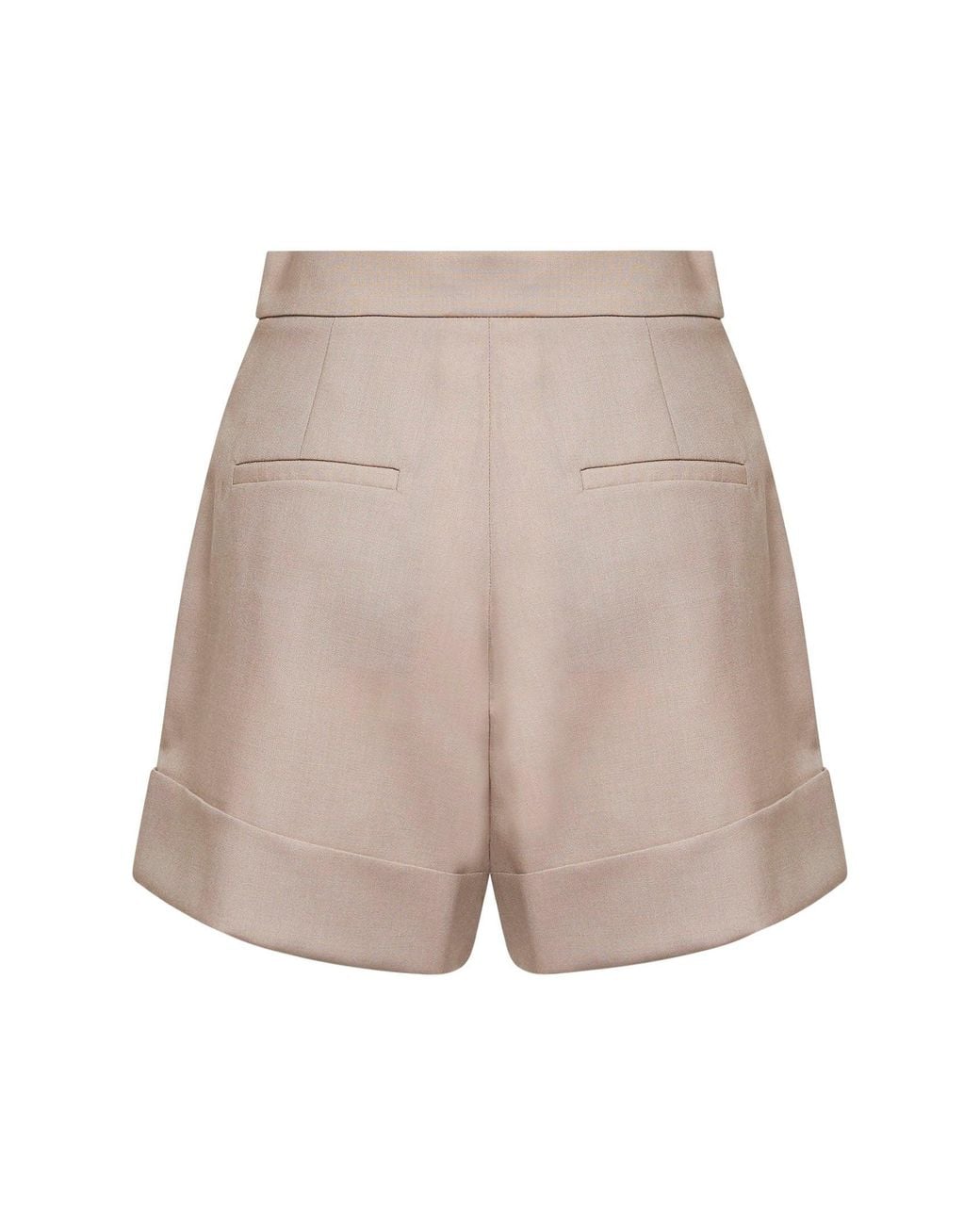 Max Mara Natural Light Canvas Shorts