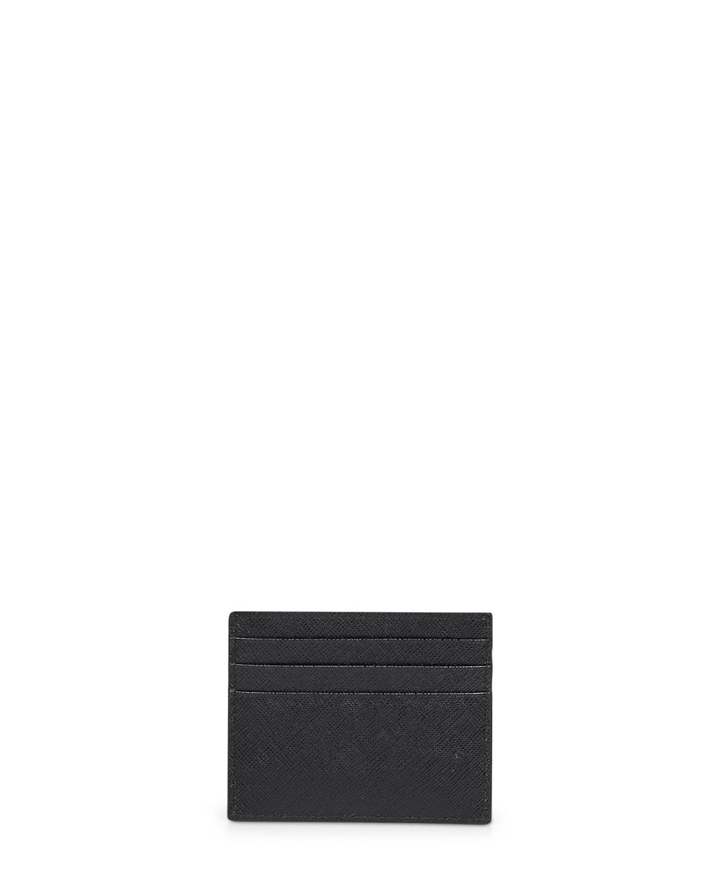 Prada White Saffiano Leather Card Holder