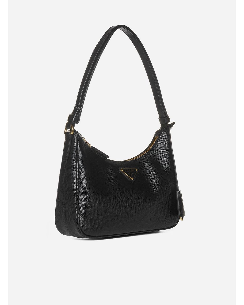 Black Prada Re-edition Saffiano Leather Mini-bag