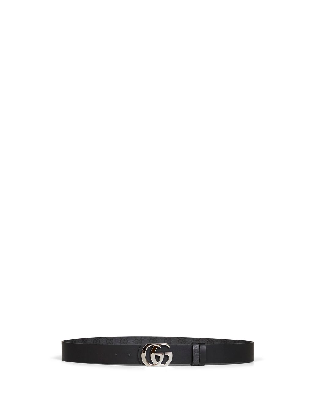 Gucci White Cut Gg Marmont Reversible Belt for men
