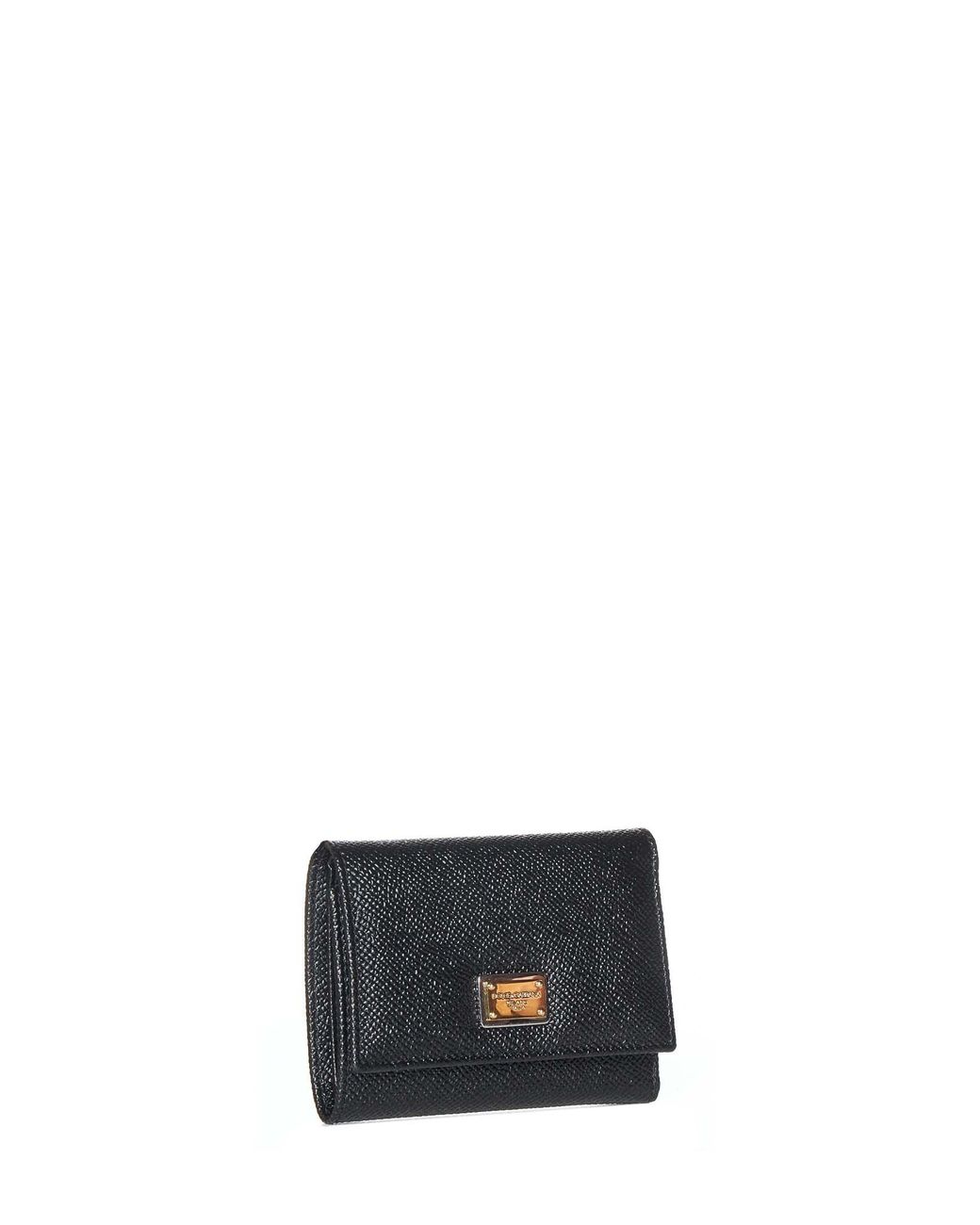 Dolce & Gabbana Gray Dauphine Leather Wallet