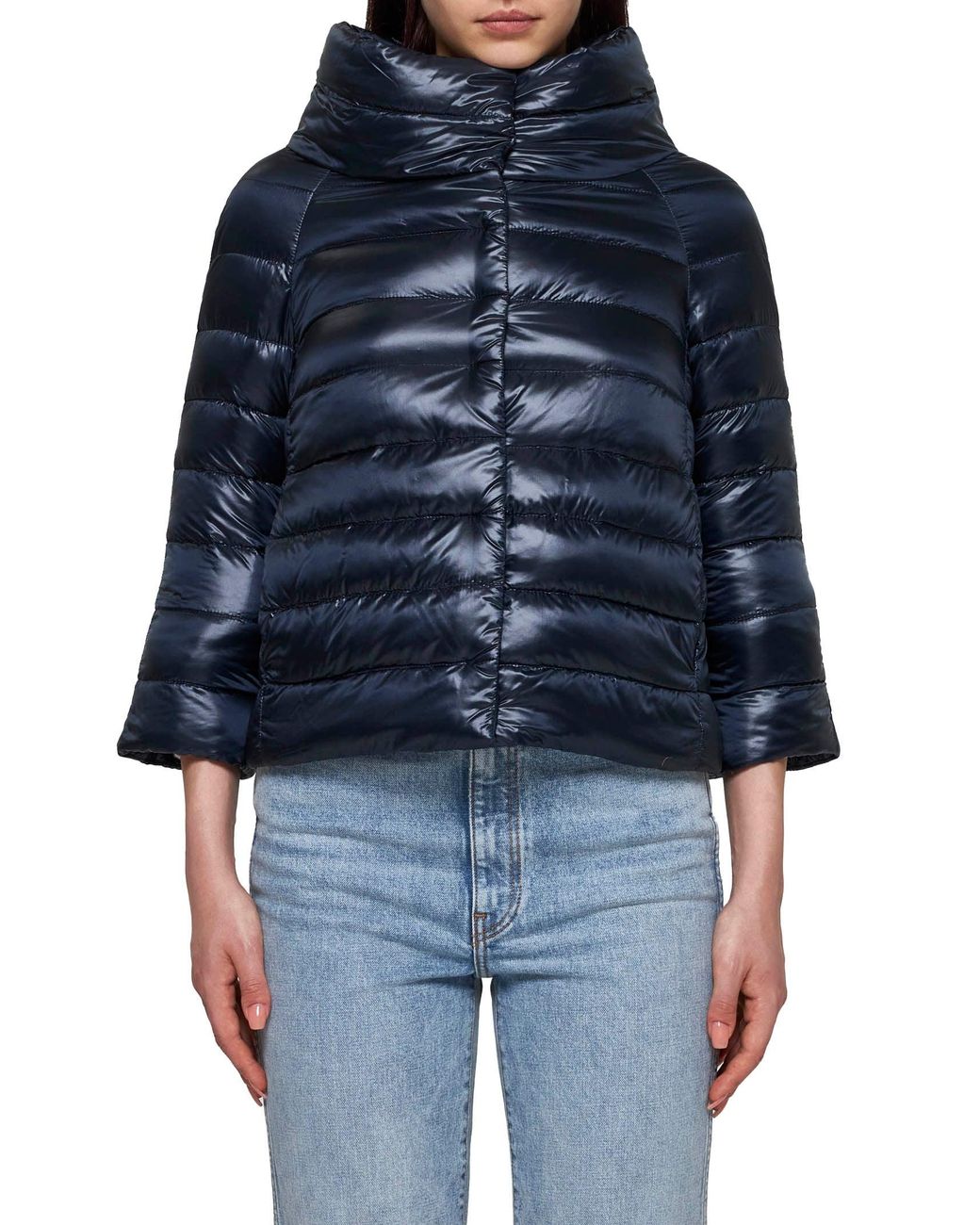 Herno Icons Blue Sofia Quilted Nylon Down Jacket