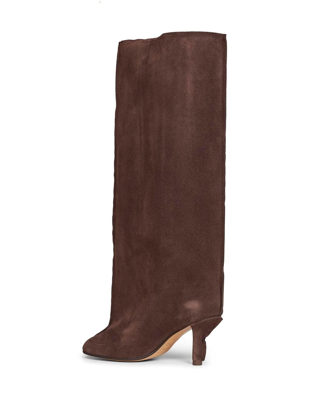 MM6 by Maison Margiela Brown Dark Suede Anatomic Boots With Tubular Shaft